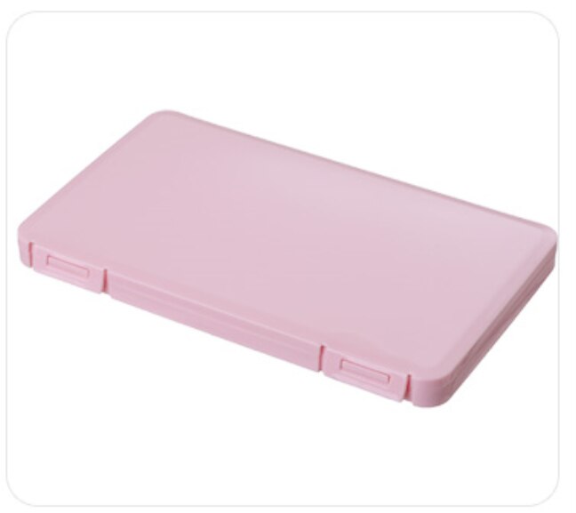 Bolsa portátil de almacenamiento de mascarillas, caja de almacenamiento de mascarillas antipolvo para la prevención de la contam: ROSA