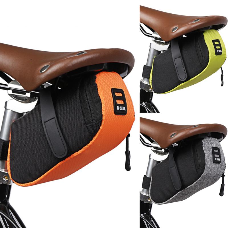 B-soul Portable Waterproof Bike Bicycle Saddle Bag Cycling Seat Pouch Bicycle Tail Bags Rear Pannier Cycling Equipment
