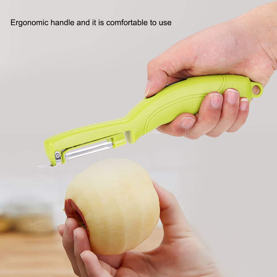 Handheld Electric Fruit Peeler Peeling Cutter Stainless Steel Blade Peeling Machine Save Time and Effort Kitchen Appliance