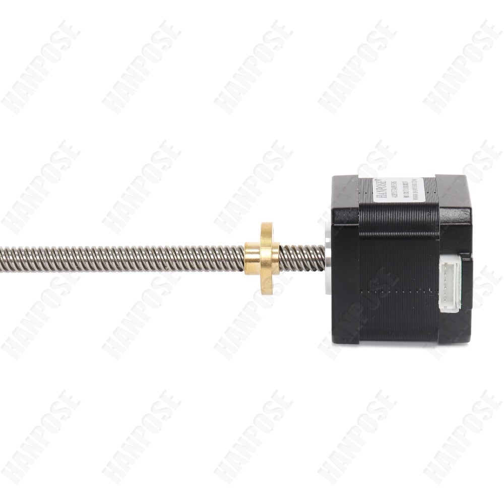 Nema17 Stappenmotor 40Mm 1.7A 42 Motor 17HS4401S-T8*4 410Mm Schroef Staaf Lineaire Z-Motor Met trapeziumvormige Lood Srew Voor 3D Printer