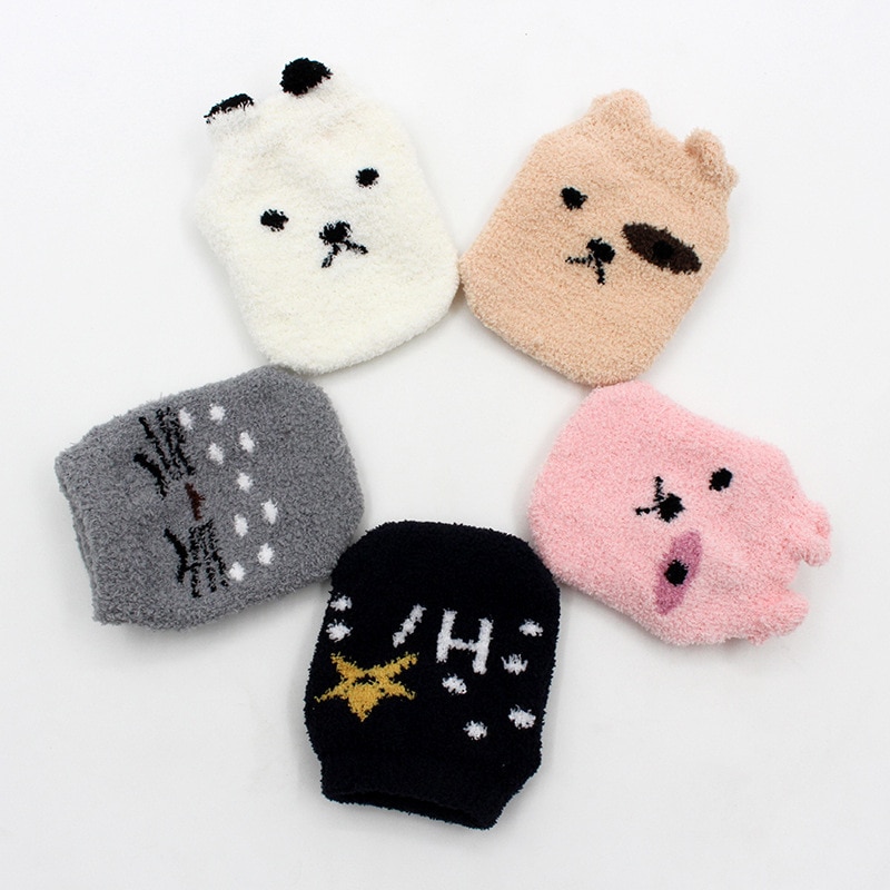 Chaussettes antidérapantes en molleton de corail | Chaussettes d'automne et d'hiver, chaussettes chaudes, pour bébés garçons et filles, accessoires de vêtements pour nourrissons épais
