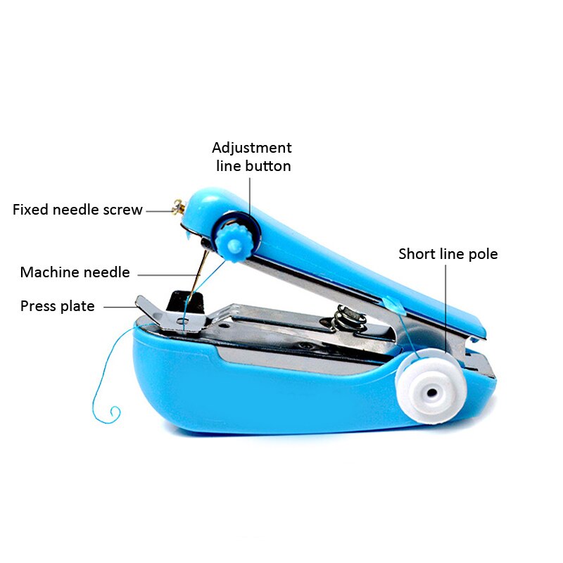 1pc Portable Mini Manual Sewing Machine Simple Operation Sewing Tools Sewing Cloth Fabric Handy Needlework Tool Accessories