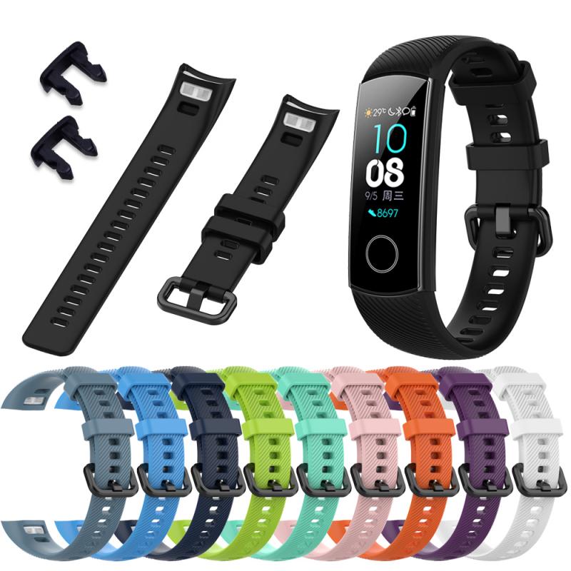 Silicone Wrist Strap For Huawei Honor Glory 5 Smart Sport Bracelet Strap For Huawei Honor Band 4 5 Smart Bracelet Accessories