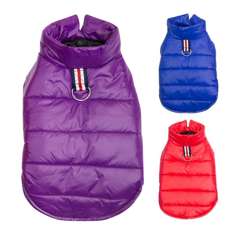 Pet Dog Clothes Winter Coat Jacket Puppy Pug French Bulldog Clothing Poodle Schnauzer Pet Costume Winter Dog Vest Outfit