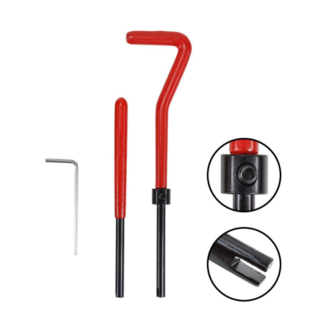 Kit de reparo de rosca de carro – reparos sem esforço para roscas danificadas sem rebarbas para restaurar roscas danificadas ferramenta de broca de bobina