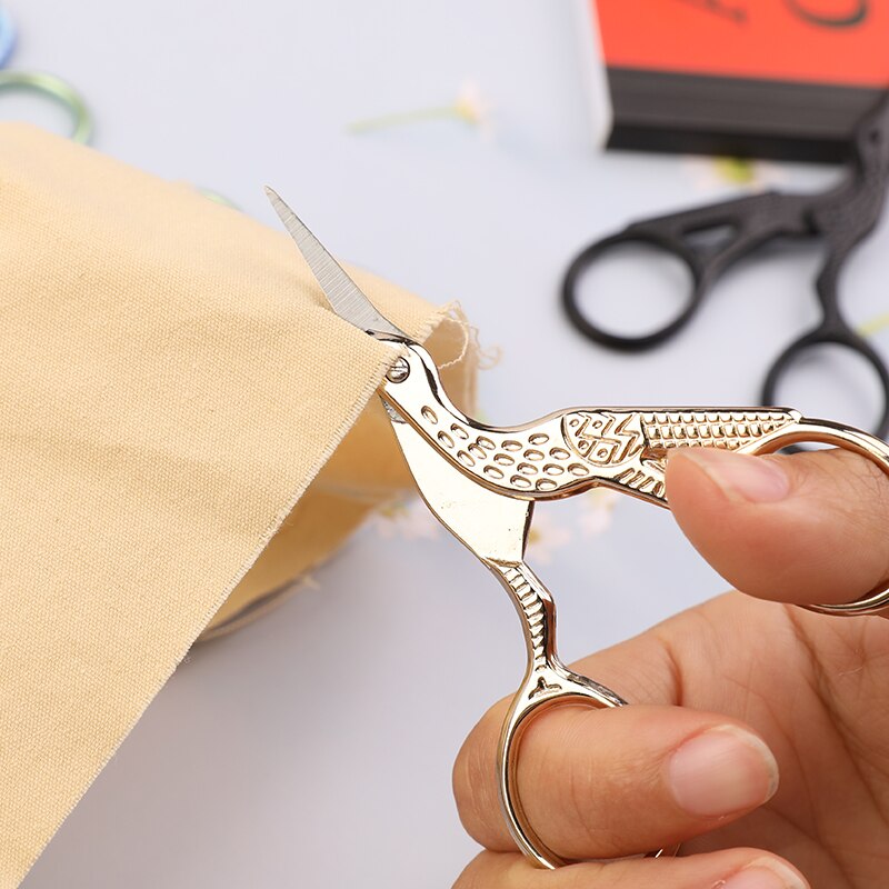 SHWAKK Stainless Steel Embroidery Tailor Scissors Crafts Dressmaking Sharp Handled Needlework Cross stitch Sewing Scissor