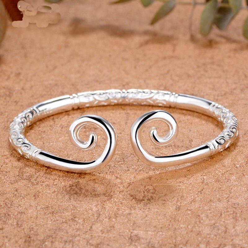 Pulsera de aro dorado para adolescentes, accesorios de estilo tradicional chino, brazalete Vikingo, brazalete para hombres y mujeres