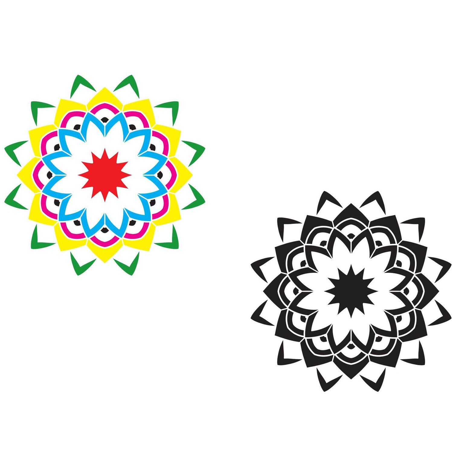 12 stücke Mandala Punktierung Werkzeuge Vorlagen Schablone einstellen für DIY Malerei Zeichnung Ausarbeitung Kunst Handwerk Projekte