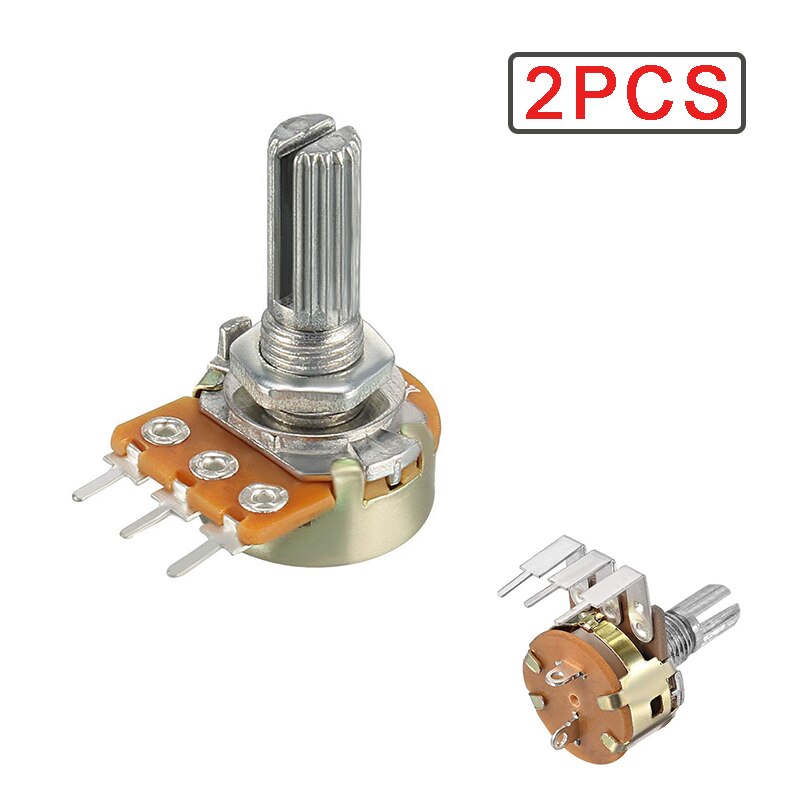 10 Pièces Potentiomètre Rotatif WH148 B1K Ohm Linéaire - Pot 3 Broches Pour Panneau