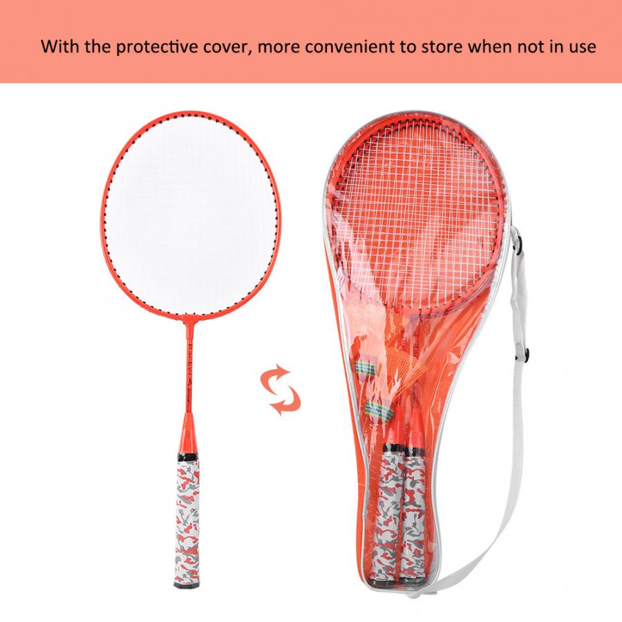 Children Badminton Racket with 2 Balls Set Outdoor Sports Game Kids Boys Girls Badminton Racket Kids Badminton Equipment