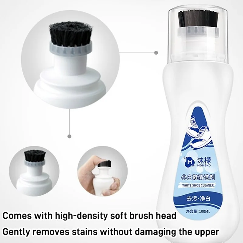 White Shoe Cleaner Shoes Whitening CleanerSneaker Household Cleaner Strong Decontamination Foam Type Dry Cleaning Agent