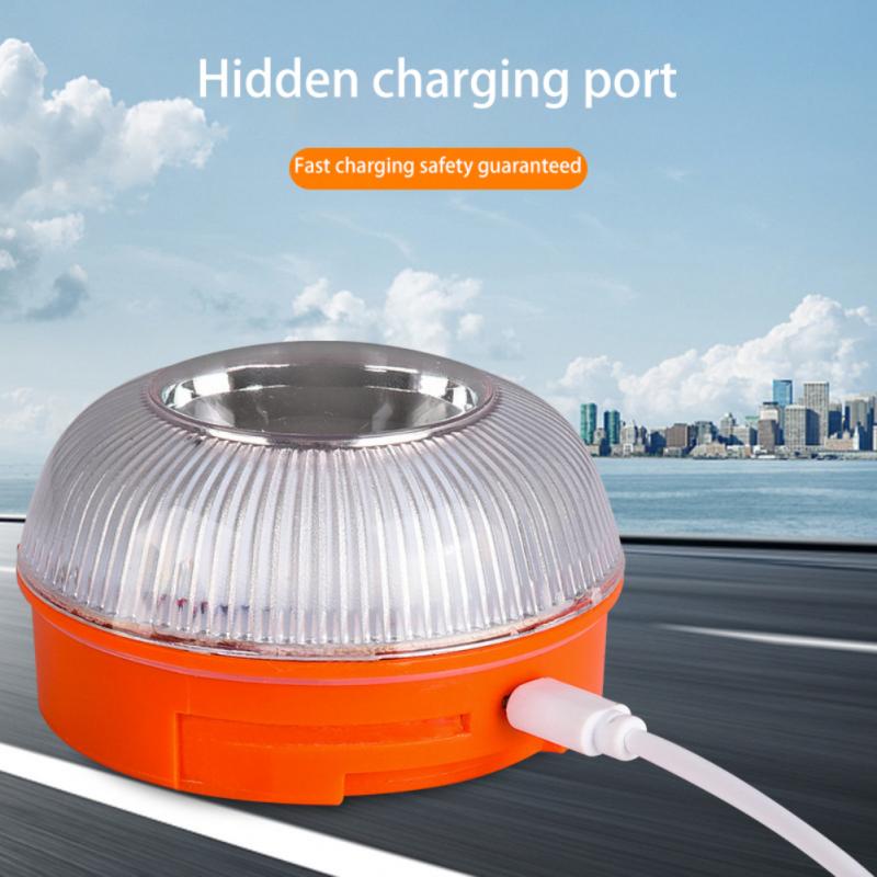 LED Emergency Light V16 Homologated Dgt Approved Car Emergency Beacon Light Rechargeable Magnetic Induction Strobe Beacon Light