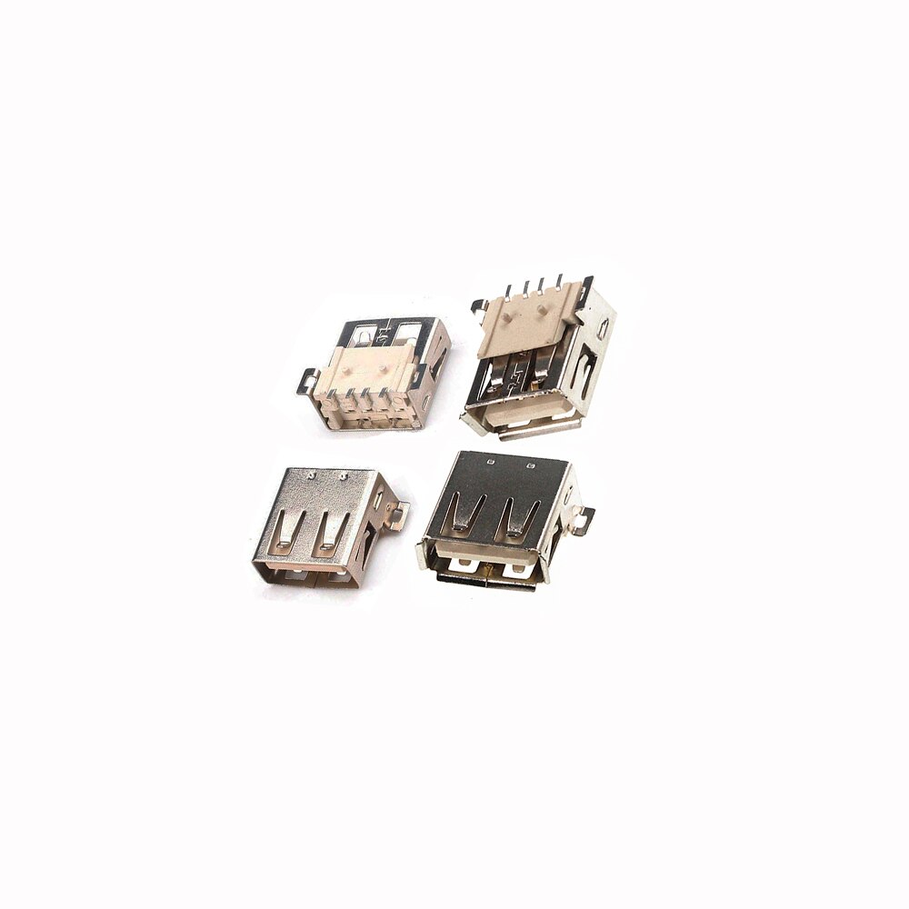 20Pcs/LOT USB Type A Standard Port Female Solder Jacks Connector PCB Socket USB-A type SMT 4Pin SMD