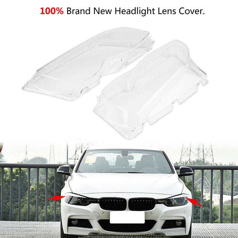 1Set Auto Scheinwerfer Linse Klar Objektiv Abdeckung mit Abdichtung Dicht Streifen für BMW E46 320I 325I 325Xi 330I 330Xi 4 tür 2002-2005 Hea
