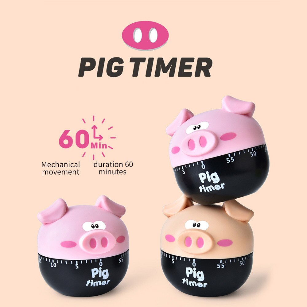 Cocina Gadget cuenta regresiva cocina reloj herramientas ABS cocina temporizador con forma de Animal mecánica Manual Retro Cocina temporizador niños sala de Juguetes Decoración