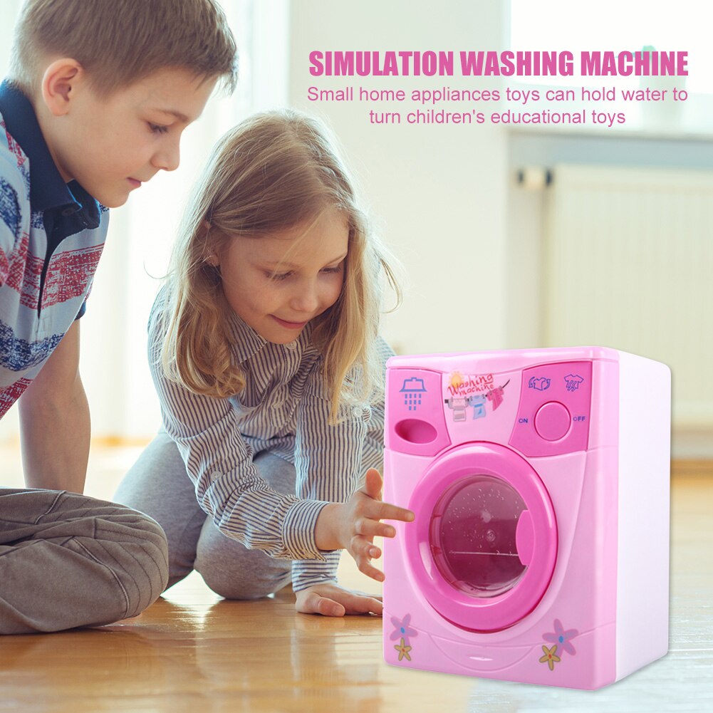 Simulation électronique Machine à laver jouets enfants Mini semblant jouer jouet enfants semblant jouer jouets petits appareils