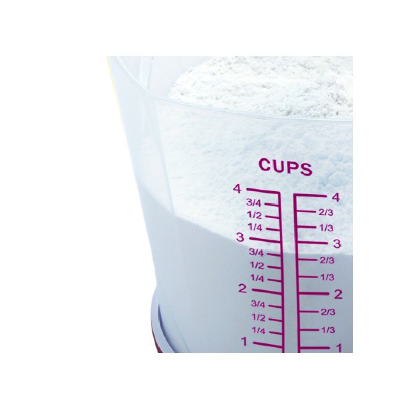 BÁSCULA CON JARRA MEDIDORA JOCCA. TAZA DE ESCALA MEDICIÓN CON PANTALLA. JARRA COCINA. BALANZA ALIMENTOS Y LÍQUIDOS. PESO COMIDA.