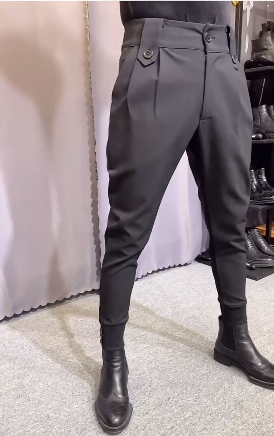 Spring Summer Men Suit Pants Casual Business Pants Men Slim Fit Ankle Length Office Trousers Men Dress Pants F51