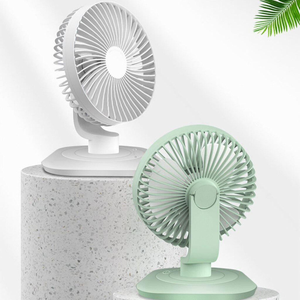Ultra-Quiet USB Charging Handheld Low Noise Smart Home Portable Desk Mini Fan Summer Cool Desktop Fan Shaking Fan