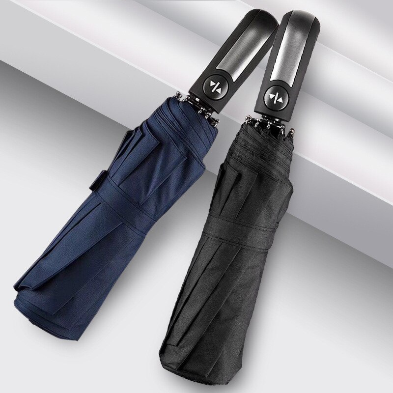 Paraplu Winddicht Double Layer Omgekeerde Paraplu Reverse Folding UV Bescherming Volledig Automatische Zonnescherm En Regen Paraplu @ D