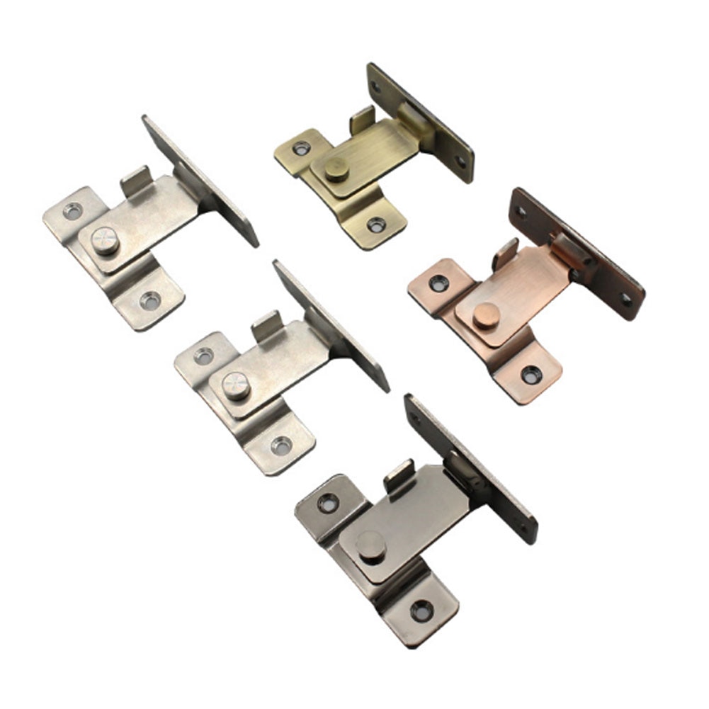 Universal Flip Lock Gate Hasp Home Safety Thick Right Angle Door Latch Anti-theft Sliding Barn Bathroom Stainless Steel Window