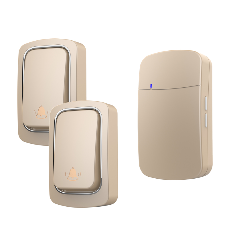 Sonnette sans fil, aucune batterie requise, étanche, auto-alimentée, ensembles de sonnettes de porte, carillon cinétique pour la maison et l'extérieur: Violet / Royaume-Uni