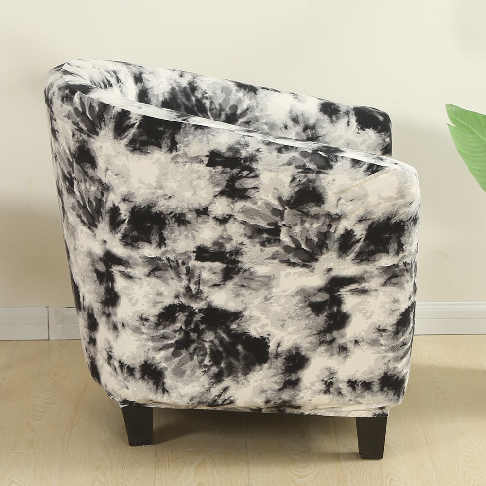 Elastisk sofa lenestol setetrekk beskytter vaskbart spandex møbler slipcover enkel å installere hjemmekaffe badekar 1 sete stoltrekk