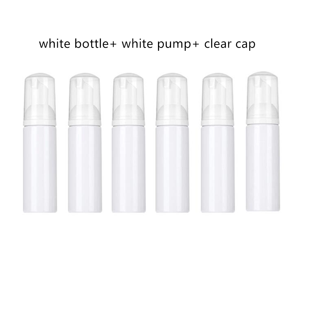 6 Teile/los 2 unzen/60 ml Kunststoff Schaum Pumpe Flasche Leere Gesicht Wimpern Kosmetische Flasche Reiniger Seife Spender für reinigung Schaum Flasche: Freier Raum