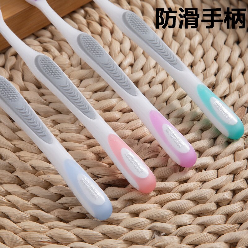 Ai shu port kuan tou volwassen tandenborstel met zachte haren fabrikanten familie schoonmaakmiddel kraam tandenborstel verkoop