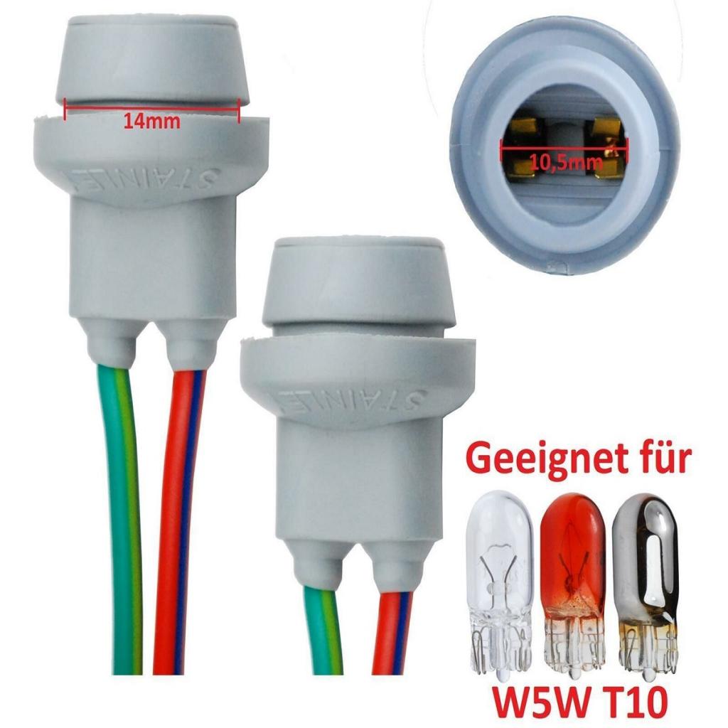 Casquillo de bombilla de montaje de lámpara con Cable de 10cm para la luz de estacionamiento del carro universal