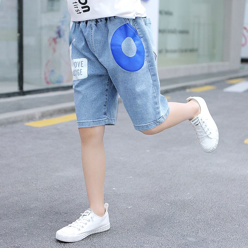 Kinder Kurze Hosen Für Baby Jungen Hosen Kinder Jungen Jean Hosen Casual Denim Blau Farbe Jeans Shorts Baby Jungen Sommer kleidung