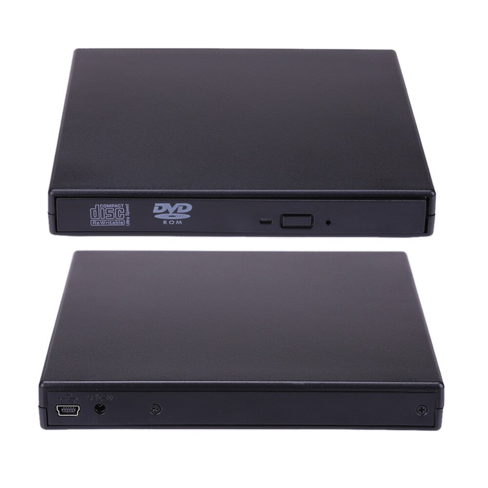 Usb 2.0 externe cd-rw-brander, cd-dvd-rom-combo-brander  cd 24x voor computer, laptop, notebook, pc