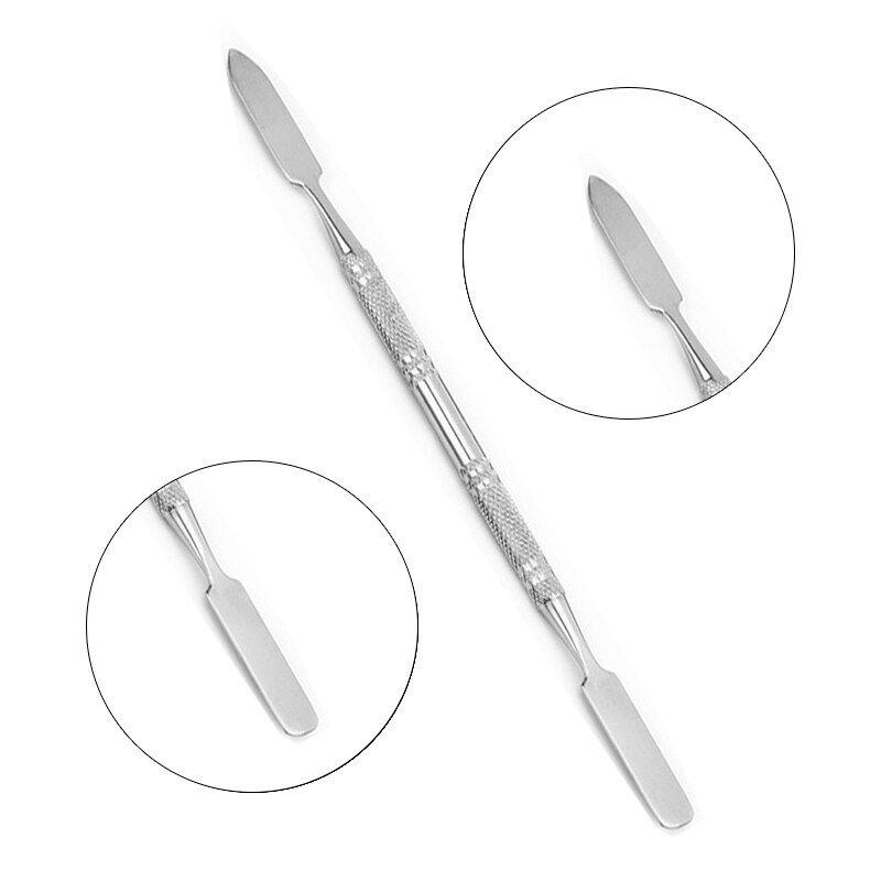 Pinza para cutícula de uñas de plástico y Metal, producto para eliminar la piel muerta, 1 pieza, 10,1x4,9 cm: BJ91803