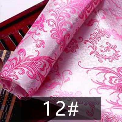 Bruiloft decoratie Wit brokaat stof satijn Jacquard cheongsam stof avondjurk tissue JA27: 12