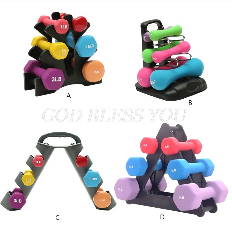 Dumbbell Rack Compact Dumbbell Bracket Free Weight Stand for Home Gym Exercise Weight Lifting Rack Floor Bracket