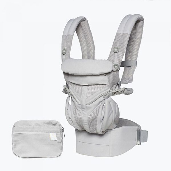 Ergonomische Draagzak 360 Omni Biologisch Katoen Vier Positie 360 Baby Carrier Ademende Koele Lucht Baby Carrier Rugzak: omni cool air grey