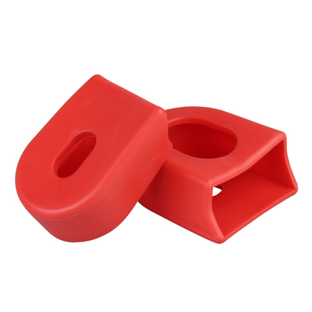 2pcs Silicone Bicycle Crank Arm Cover Crank Protectors Bike MTB Crank Set Protective Sleeve Cover Parts Crank for Sram Bike: Red