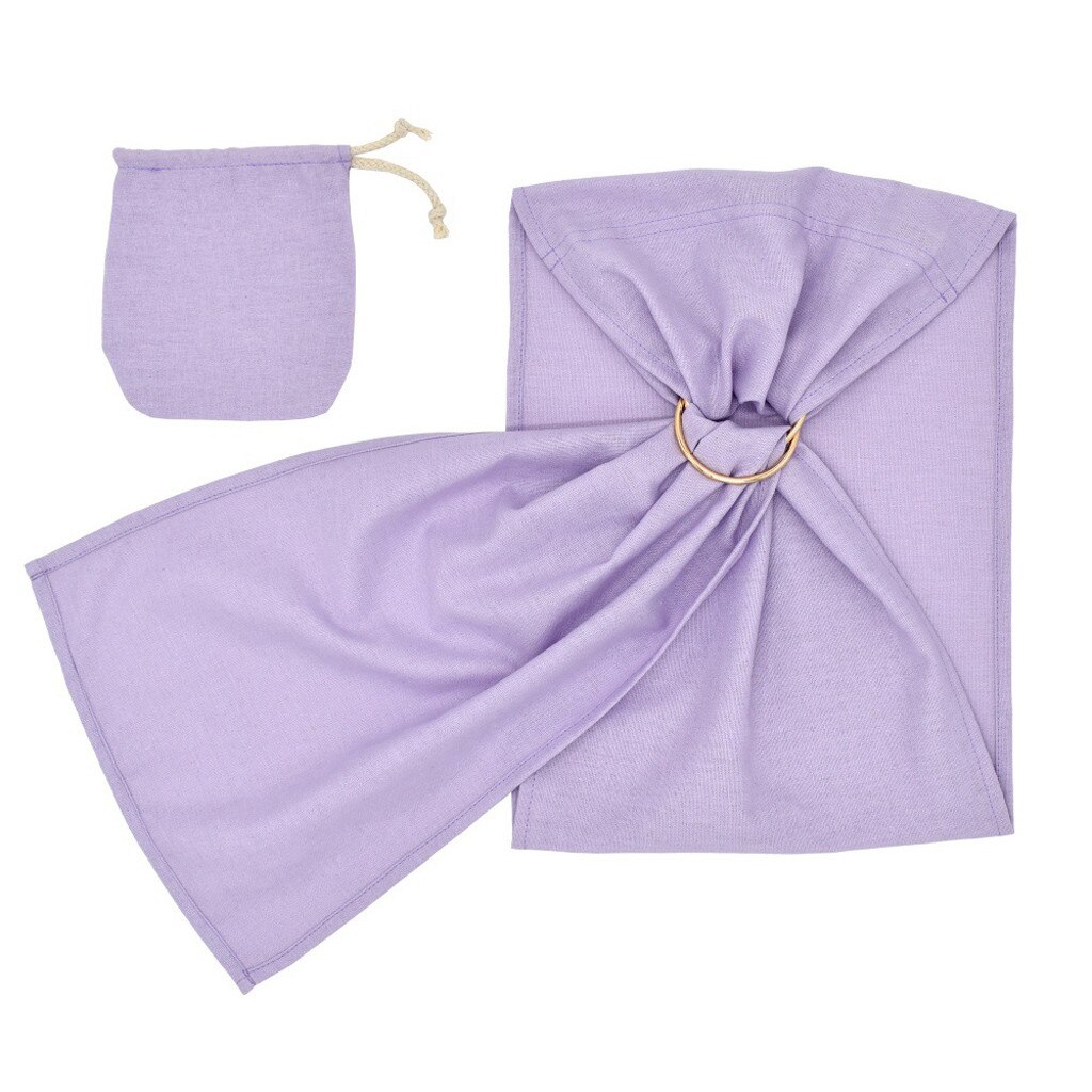 Toddler Baby Linen Solid Doll Carrier Doll Ring Sling Children's Toy Ring Sling: Purple