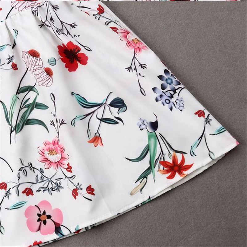 familie Kleid Mutter und Tochter Passenden Mädchen Tochter Floral Outfits Kleidung Kleider Neue Kleid