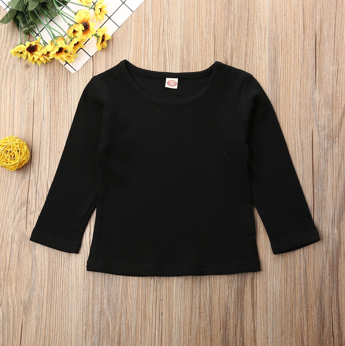 Pasgeboren Kids Baby Jongen Meisje 0-18M Eenvoudige Streep Kleding Lange Mouw Tops T-shirt Katoen
