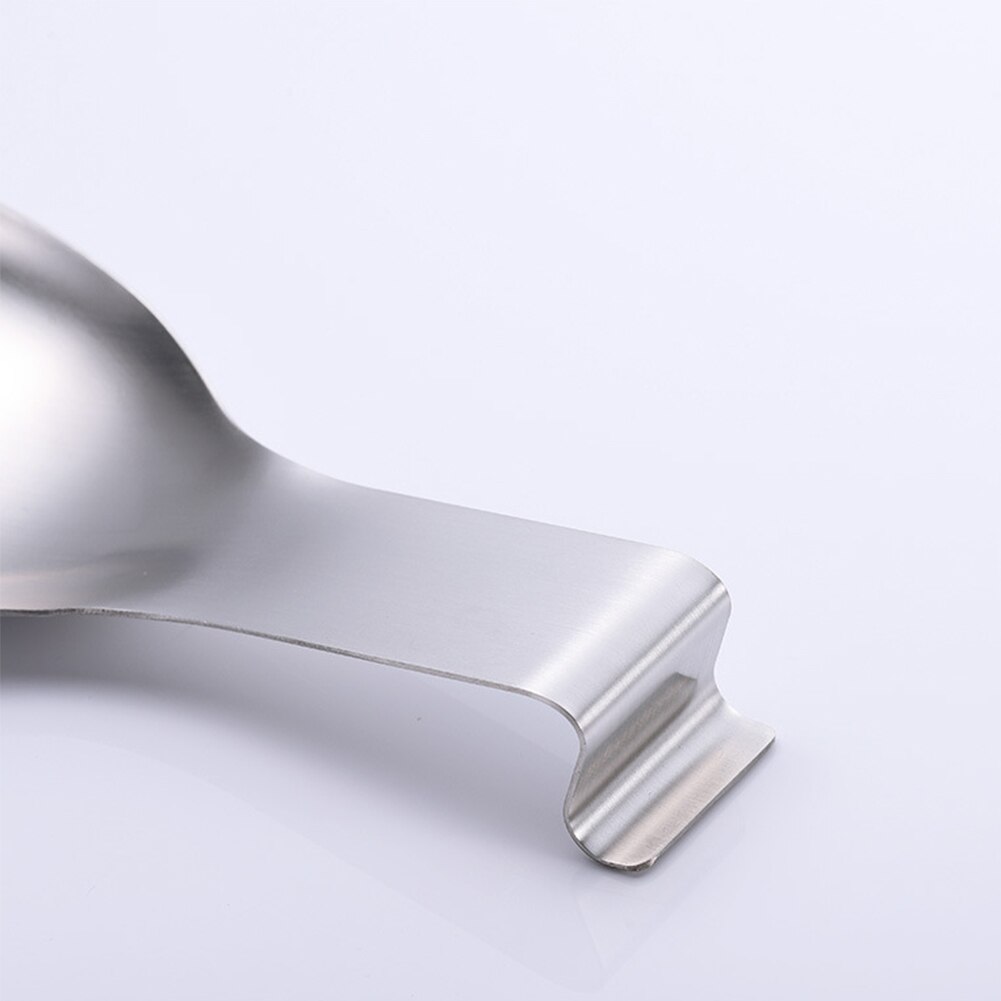 Wall Hanging Home Brushed Finish Kitchen Storage Stainless Steel Dishwasher Safe Desktop Spatula Holder Spoon Rest Rustproof