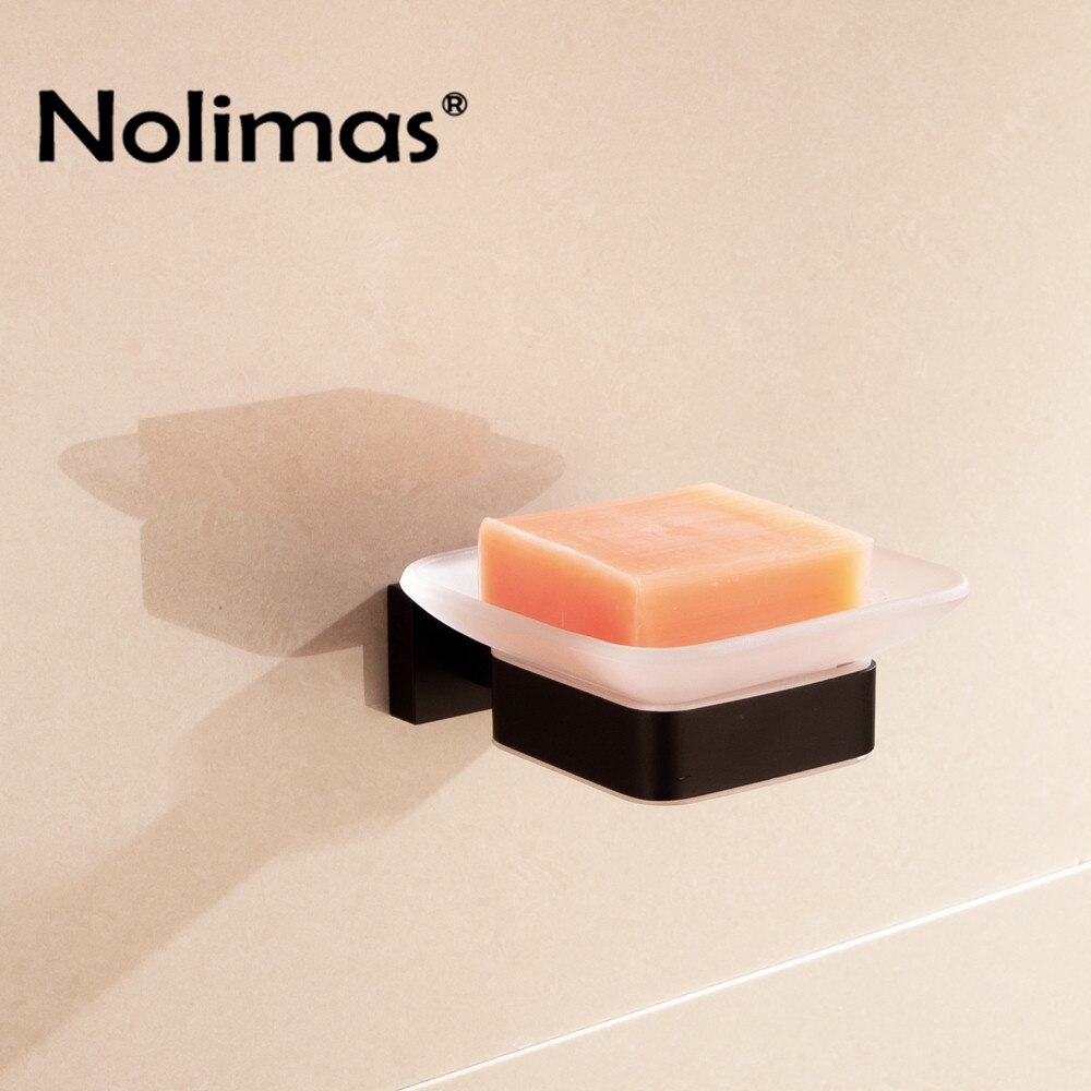 SUS 304 Stainless Steel Bathroom Hardware Set Paper Holder Toilet Brush Holder Towel Bar Bathroom Accessories: Soap Dish