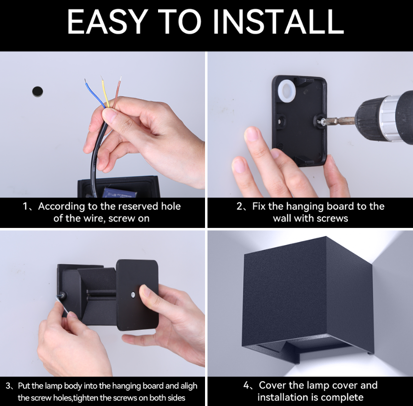 6W 12W Lampada Luminaria Led Aluminium Muur Lightrail Project Vierkante Led Lamp Bedrakamer Slaapkamerverlichting