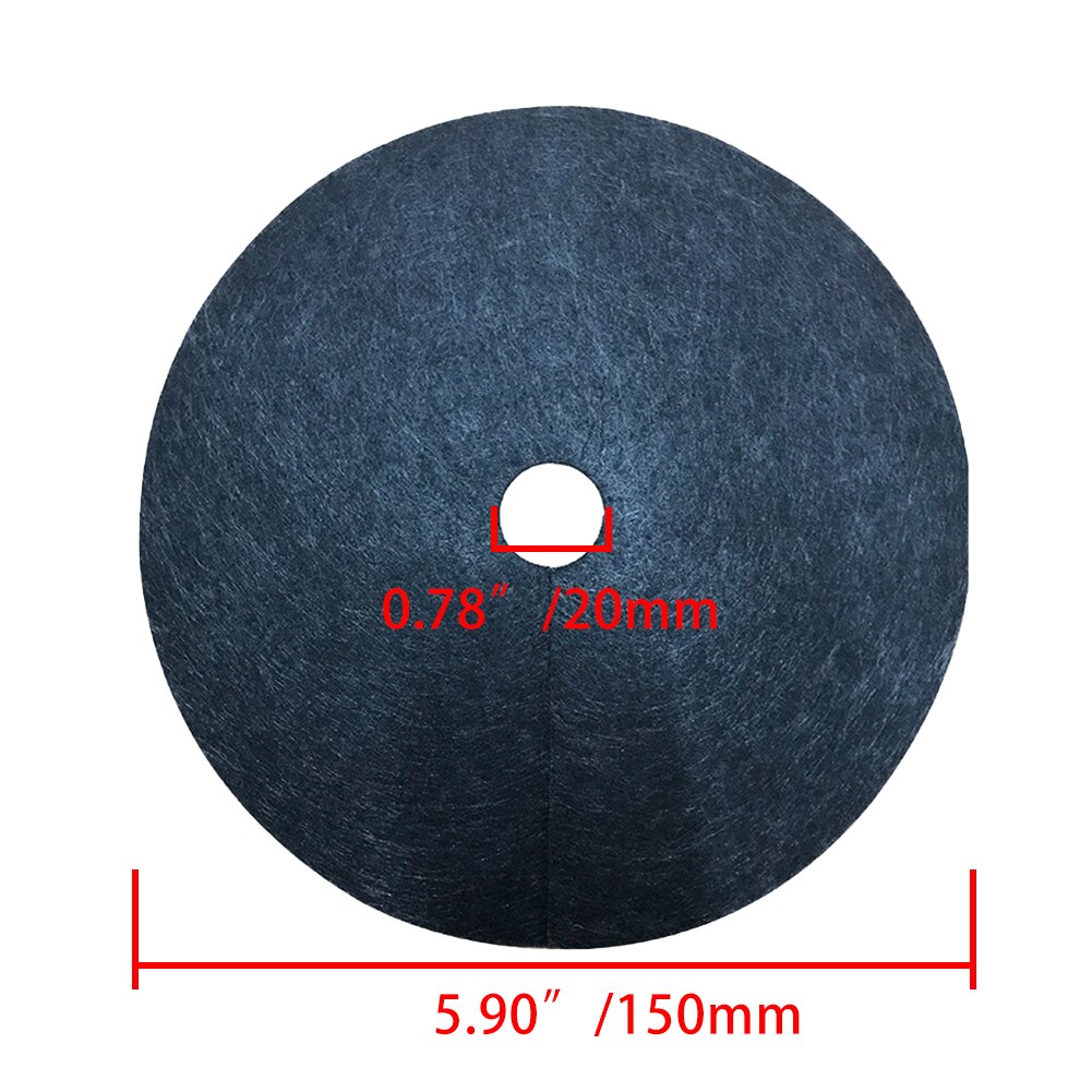 12 stücke Jäzehn Tuch Abdeckt Ring Nicht-vliese Schwarz Gras Tuch für Gemüse Garten 15/27/32/42cm Durchmesser Schutz matt: 15X2cm