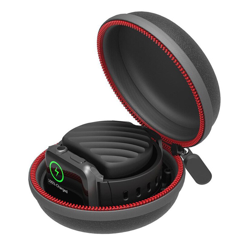 Voor Apple Horloge Serie 6 5 4 3 40-44Mm Beschermende Pouch Cover Draagbare Oplader Houder Cases Opslag horloge Dozen Rits Horloge Zak: Type 1