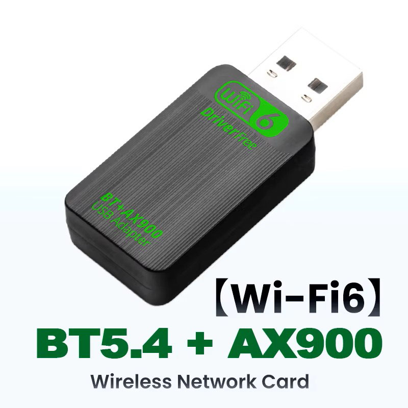 Ax900 adattatori wifi 6 usb dual band 2.4g e 5 ghz 2 in 1 rete wireless bluetooth 5.4 ricevitore driver gratuito per win 10: Default Title
