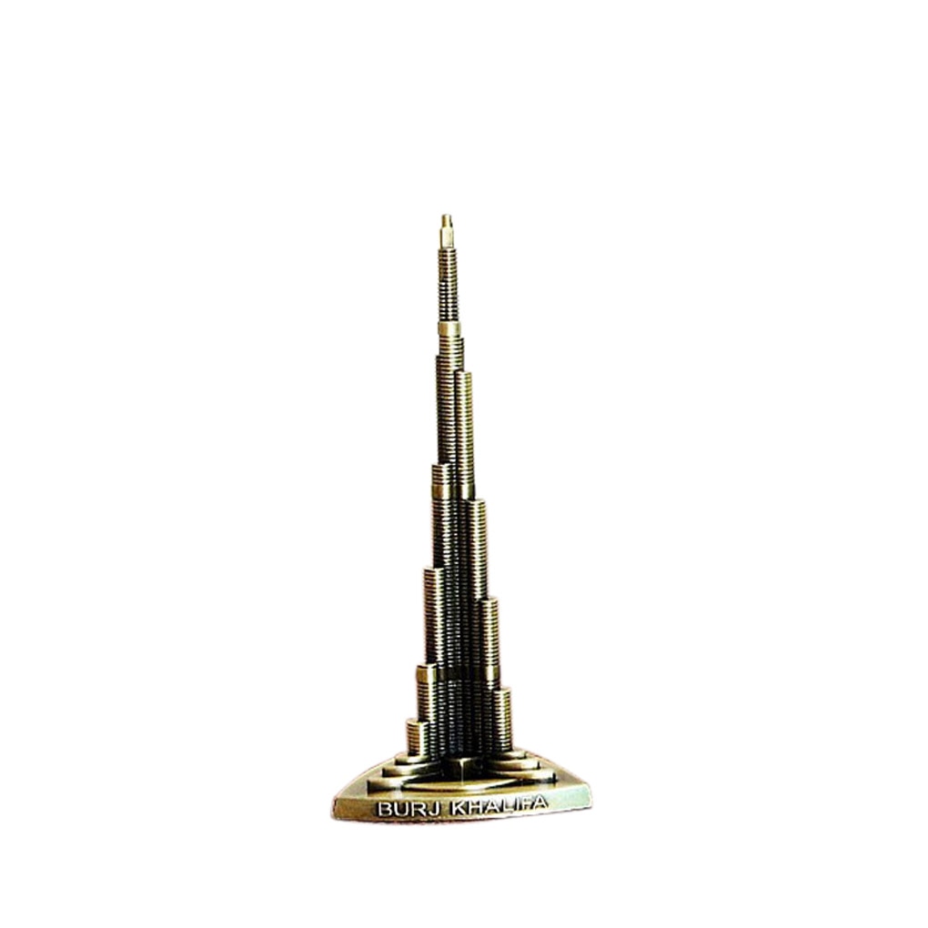 Burj khalifa dubai världens högsta byggnadsarkitektur modell dekoration 13/18cm