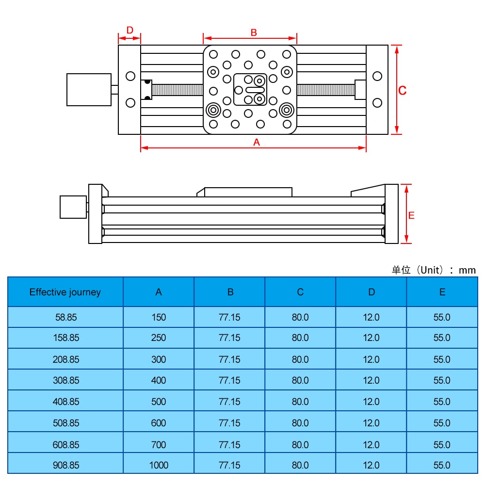 3d Printer Openbuilds Z-axis Lead Screw T8 Z Axis Diy C-beam CNC Sliding Table 150mm 200mm 250mm Linear Actuator Bundle Kit