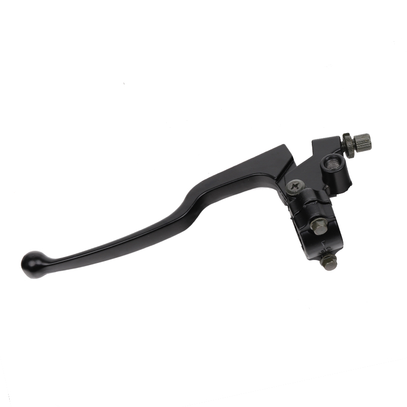 Levier d'embrayage de guidon en alliage d'aluminium noir, pour Pit Dirt Bike Pitbike moto ATV, câble de levier de frein et d'embrayage, soutien-gorge avant: Black