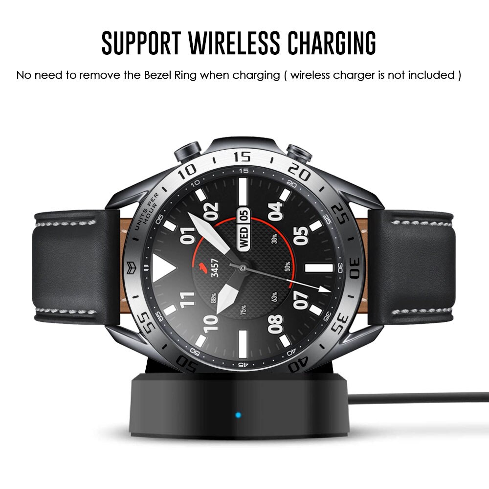 Galaxy watch 3 bezel ring 45mm 41mm for samsung galaxy watch 41mm 45mm bezel loop rustfritt stål deksel støtfanger anti riper